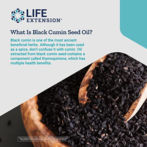 Foto 6 pulgar | Aceite De Semillas De Comino Negro Supplement Life Extension 500 Mg 60% Blando - Venta Internacional