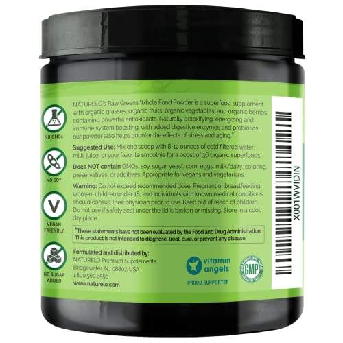 Foto 3 pulgar | Superalimento en Polvo Naturelo Verduras Crudas Bayas Silvestres 60 Porciones - Venta Internacional