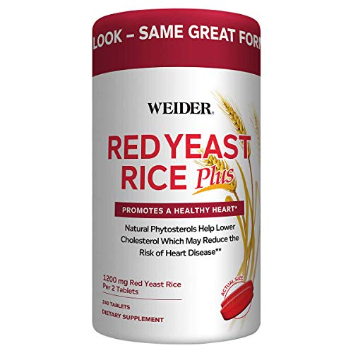 Foto 2 pulgar | Suplemento Weider Red Yeast Rice Plus Con Fitoesteroles 1200 Mg - Venta Internacional.