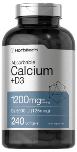 Suplemento de Calcio Horbaach 1200 mg con 5000 UI de Vitamina D3 - Venta Internacional