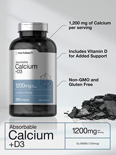 Foto 4 pulgar | Suplemento de Calcio Horbaach 1200 mg con 5000 UI de Vitamina D3 - Venta Internacional