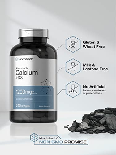 Foto 5 pulgar | Suplemento de Calcio Horbaach 1200 mg con 5000 UI de Vitamina D3 - Venta Internacional