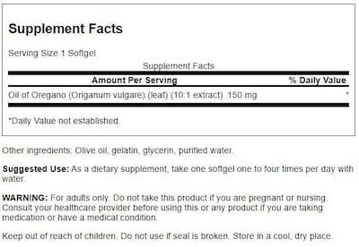 Foto 2 | Suplemento de Aceite de Orégano Swanson 10:1 con Extracto de 150 mg 120 g - Venta Internacional