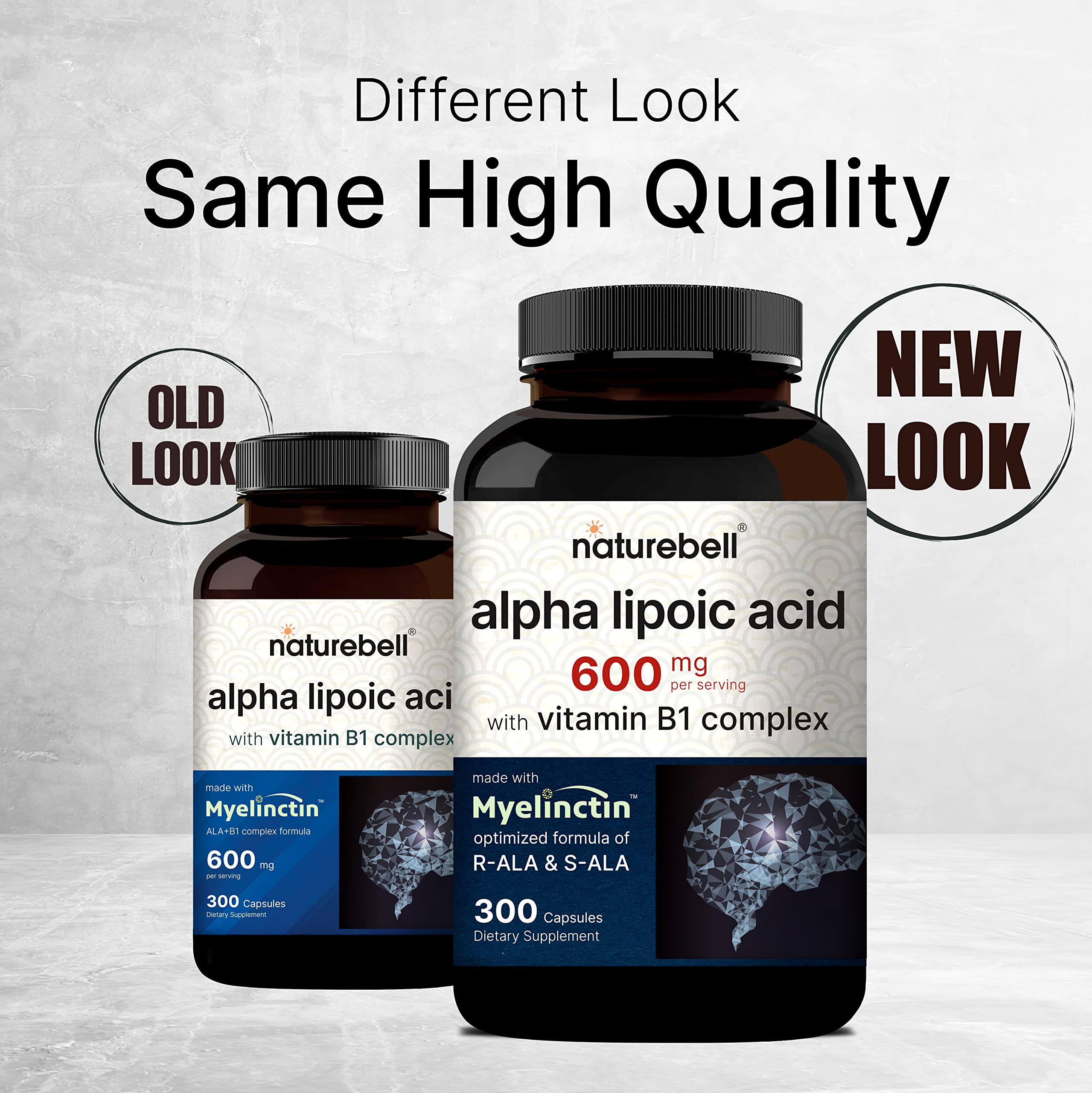 Foto 2 | Suplemento De Ácido Alfa Lipoico Naturebell 600 Mg 300 Cápsulas - Venta Internacional.