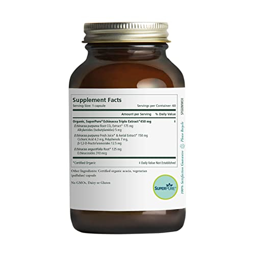 Foto 2 | Suplemento Pure Synergy Extracto De Equinácea Superpure 60 Cápsulas - Venta Internacional.