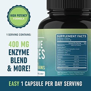 Foto 2 | Suplemento Mav Nutrition Enzimas Digestivas y Probióticos 60 Cápsulas - Venta Internacional