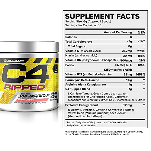 Foto 3 pulgar | Polvo para Antes del Entrenamiento Cellucor C4 Cereza Rasgada y Lima 30 Porciones - Venta Internacional