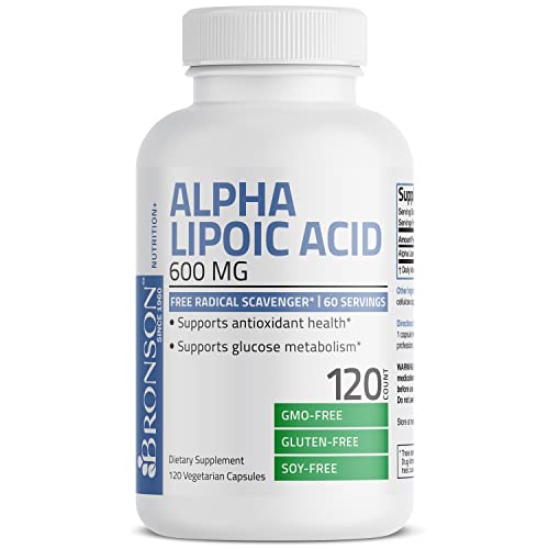 Foto 2 pulgar | Suplemento De Ácido Alfa Lipoico Bronson 600 Mg 120 Cápsulas - Venta Internacional.