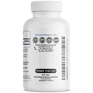 Foto 5 | Suplemento De Ácido Alfa Lipoico Bronson 600 Mg 120 Cápsulas - Venta Internacional.