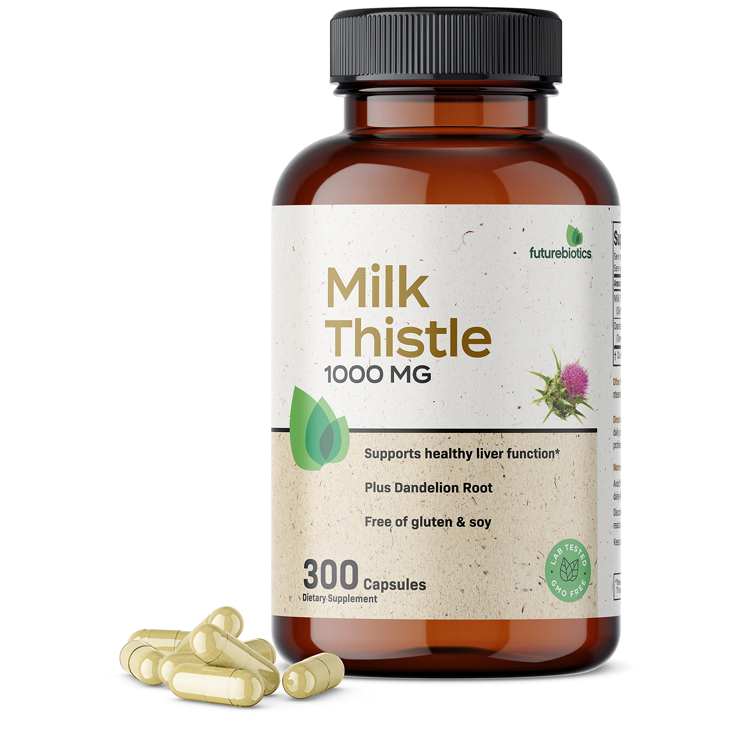 Suplemento Futurebiotics Milk Thistle 1000 mg para la Salud del Hígado - Venta Internacional