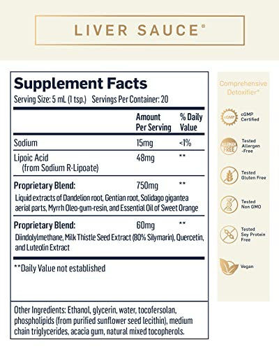 Foto 4 pulgar | Salsa Desintoxicante Para El Hígado Quicksilver Scientific Liver Cleanse, 100 Ml - Venta Internacional.