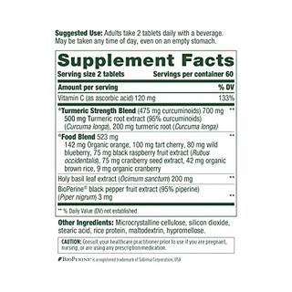 Foto 2 | Suplemento Megafood Turmeric Strength Whole Body 120 Comprimidos - Venta Internacional