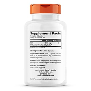 Foto 2 | Complemente Doctor's Best Msm Con Optimsm 1000 Mg 180 Cápsulas - Venta Internacional.