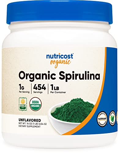 Foto 2 pulgar | Espirulina Orgánica en Polvo Nutricost 454 g - Venta Internacional