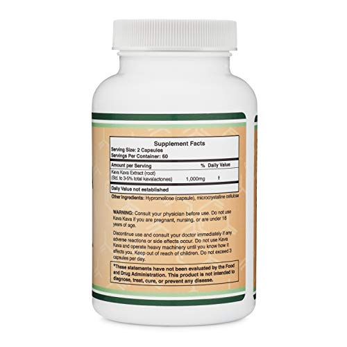 Foto 2 | Suplemento Double Wood Kava Kava 1000 Mg 120 Cápsulas - Venta Internacional.