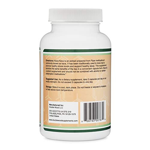 Foto 4 pulgar | Suplemento Double Wood Kava Kava 1000 Mg 120 Cápsulas - Venta Internacional.
