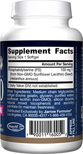 Foto 4 pulgar | Suplemento Jarrow Formulas Ps 100-30 Cápsulas Blandas De 100 Mg De Fosfato - Venta Internacional
