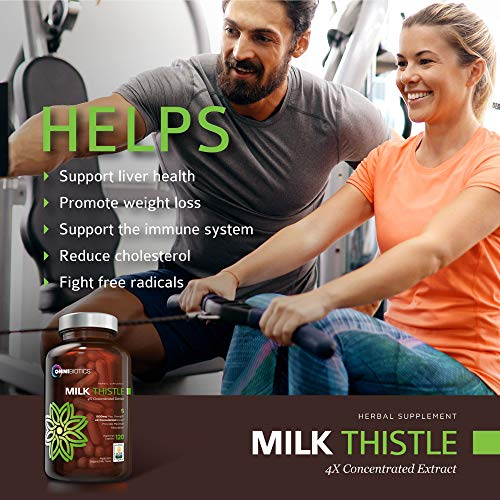 Foto 4 pulgar | Suplemento Omnibiotics Milk Thistle 1500 Mg, 4 Veces Concentrado - Venta Internacional.