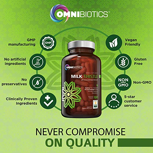 Foto 4 | Suplemento Omnibiotics Milk Thistle 1500 Mg, 4 Veces Concentrado - Venta Internacional.