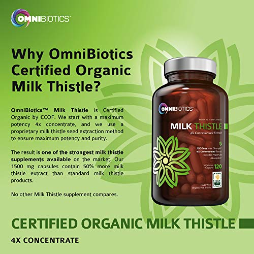 Foto 7 pulgar | Suplemento Omnibiotics Milk Thistle 1500 Mg, 4 Veces Concentrado - Venta Internacional.