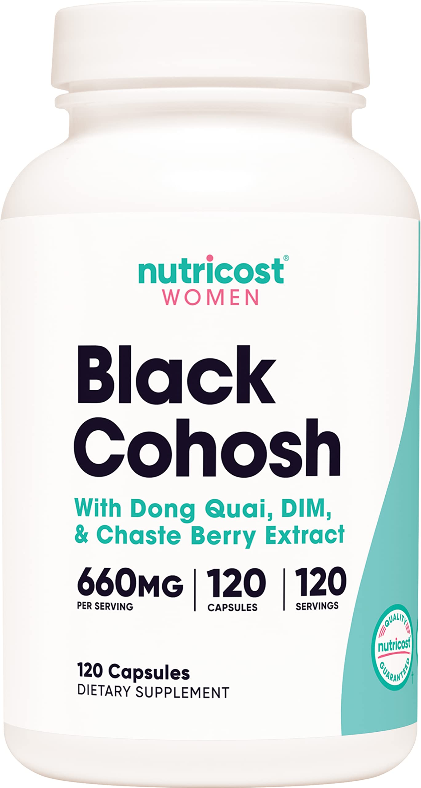 Suplemento Nutricost Black Cohosh 660 Mg 120 Cápsulas Para Mujeres - Venta Internacional.