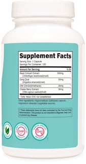 Foto 5 | Suplemento Nutricost Black Cohosh 660 Mg 120 Cápsulas Para Mujeres - Venta Internacional.