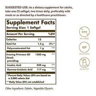 Foto 2 | Suplemento de Aceite de Onagra Solgar 1300 mg 60 Cápsulas Blandas - Venta Internacional