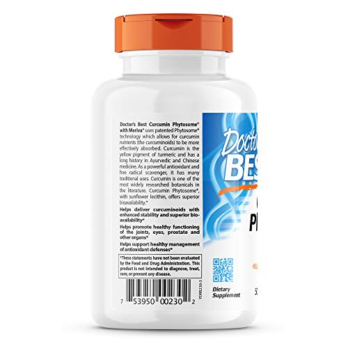 Foto 4 pulgar | Suplemento Doctor's Best Curcumin Phytosome 500 Mg 180 Cápsulas - Venta Internacional.
