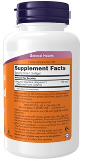 Foto 2 | Suplemento Now: Ubiquinol, 100 Mg, Alta Biodisponibilidad, 120 G - Venta Internacional.