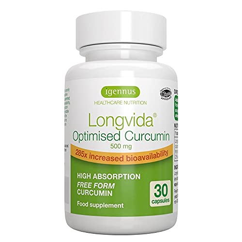 Foto 2 pulgar | Suplemento Igennus Longvida De Curcumina Lipidada 500 Mg 30 Cápsulas - Venta Internacional.