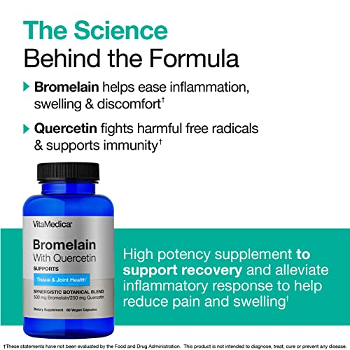 Foto 4 pulgar | Suplemento De Bromelina De Vitamina Dica Con Quercetina 60 Unidades - Venta Internacional.