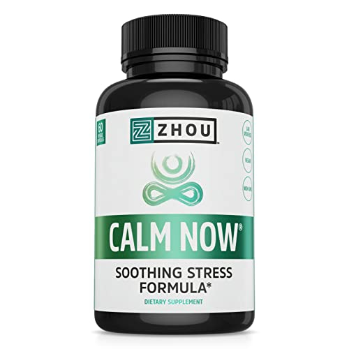 Foto 2 pulgar | Suplemento Zhou Calm Now Soothing Support, 60 Cápsulas Vegetales - Venta Internacional.