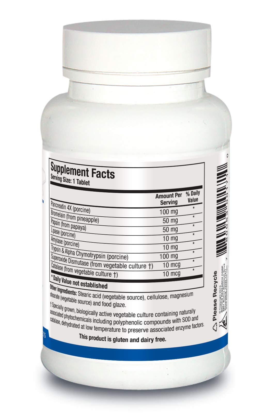 Foto 3 pulgar | Suplemento Biotics Research Intenzyme Forte Proteolytic Enzy - Venta Internacional.