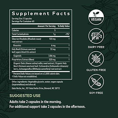 Foto 7 pulgar | Suplemento Gaia Herbs Adrenal Health Daily Support 120 Cápsulas - Venta Internacional.