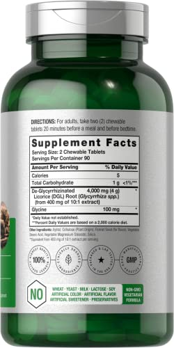 Foto 3 pulgar | Suplemento Horbaach Dgl En Tabletas Masticables De Regaliz 400 Mg 180 - Venta Internacional.