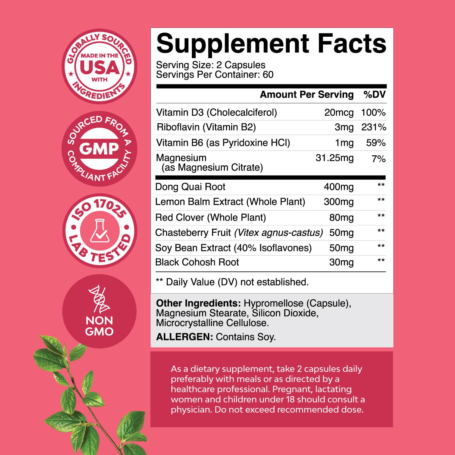 Foto 2 | Suplemento Natures Craft Complete Herbal Menopause Women - Venta Internacional.