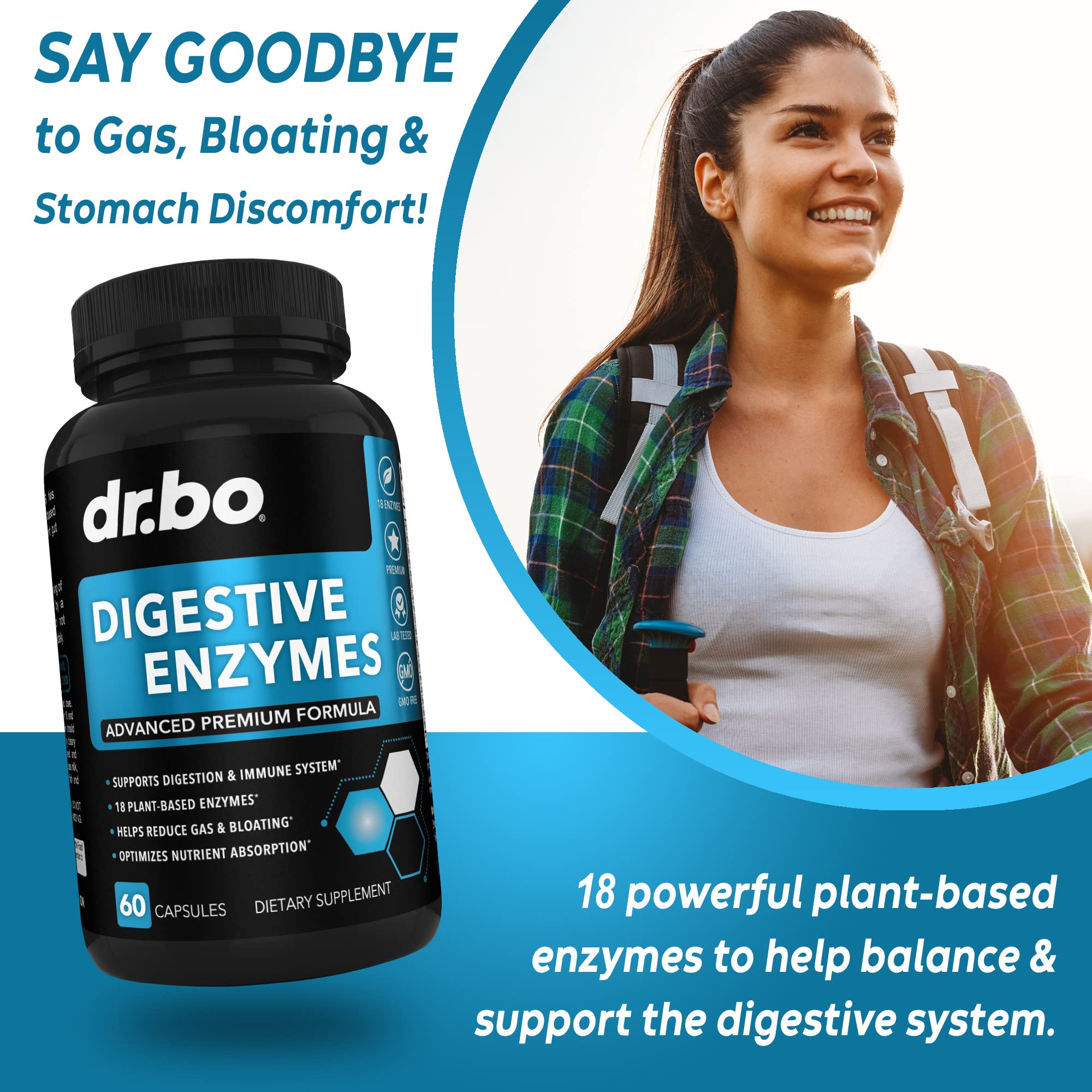 Foto 4 | Suplementos De Enzimas Digestivas Dr. Bo Pancreatic & Proteolyti - Venta Internacional.