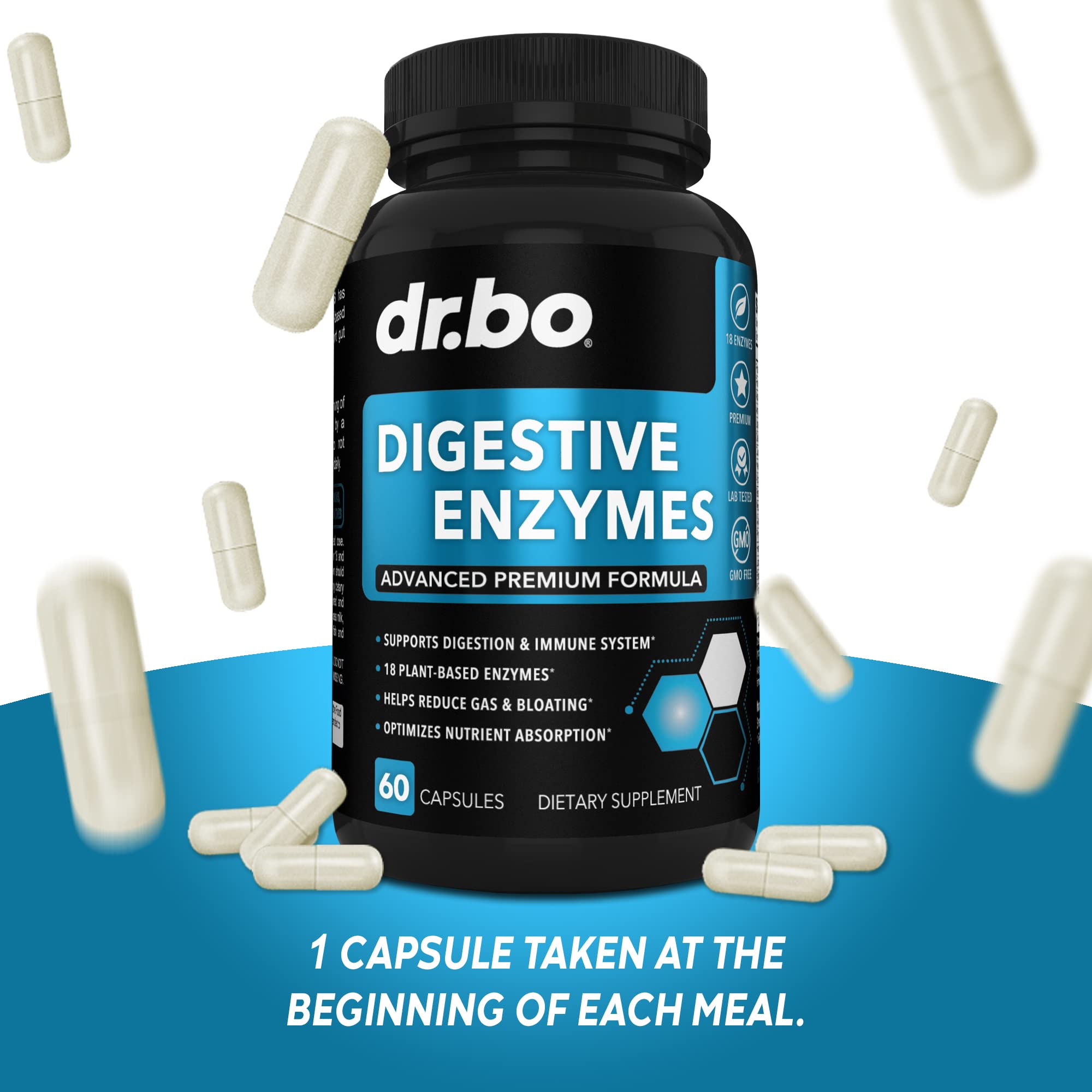 Foto 7 | Suplementos De Enzimas Digestivas Dr. Bo Pancreatic & Proteolyti - Venta Internacional.