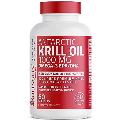 Foto 6 | Suplemento De Aceite De Krill Antártico Bronson, 1000 Mg, 60 Cápsulas Blandas - Venta Internacional.
