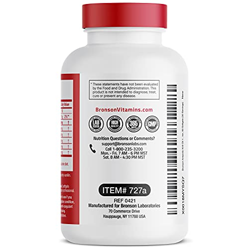 Foto 7 | Suplemento De Aceite De Krill Antártico Bronson, 1000 Mg, 60 Cápsulas Blandas - Venta Internacional.