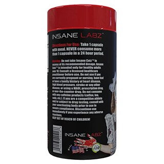 Foto 2 | Suplemento Insane Labz Insane Cutz Intense Fat Burner 45 Cápsulas - Venta Internacional.