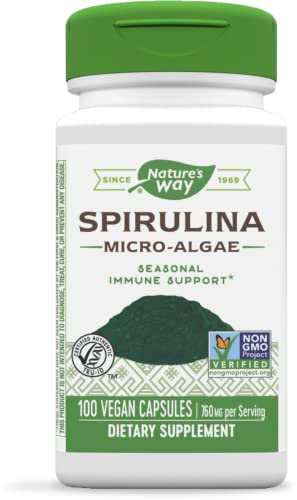 Foto 2 pulgar | Suplemento De Microalgas Con Espirulina De Nature's Way, 760 Mg - Venta Internacional.