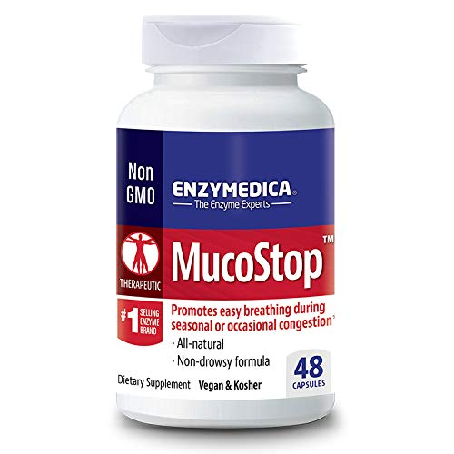 Foto 2 pulgar | Suplemento Enzymedica Mucostop Enzysupport, 48 Cápsulas - Venta Internacional.