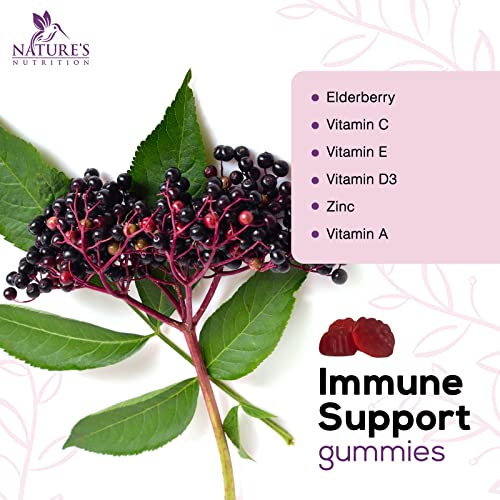 Foto 4 pulgar | Gomitas Nature's Nutrition Immune Support 120 Con Saúco - Venta Internacional.