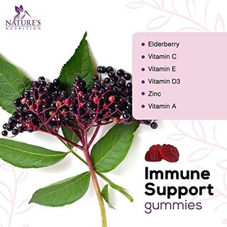 Foto 3 | Gomitas Nature's Nutrition Immune Support 120 Con Saúco - Venta Internacional.