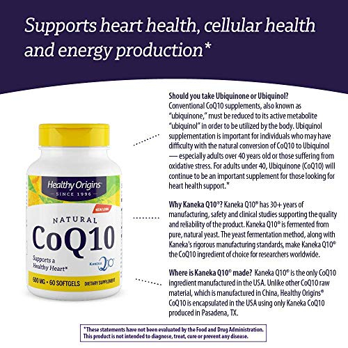 Foto 4 pulgar | Suplemento Healthy Origins Coq10 600 Mg 60 Cápsulas Blandas - Venta Internacional.