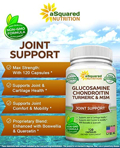 Foto 3 pulgar | Suplemento Asquared Nutrition: Glucosamina Y Condroitina 120 Ca - Venta Internacional.