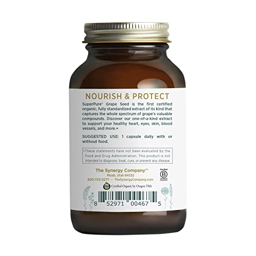 Foto 3 | Suplemento De Extracto De Semilla De Uva Superpure De Pure Synergy 60 Cápsulas - Venta Internacional.