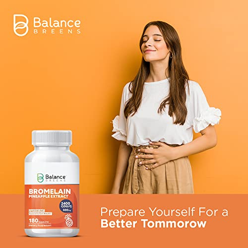 Foto 7 pulgar | Extracto De Bromelina Y Piña Supplement Balance Breens 500 Mg - Venta Internacional.