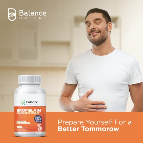 Foto 8 pulgar | Extracto De Bromelina Y Piña Supplement Balance Breens 500 Mg - Venta Internacional.